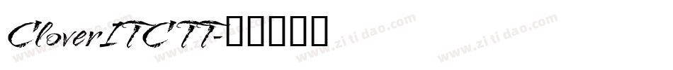 CloverITC TT字体转换